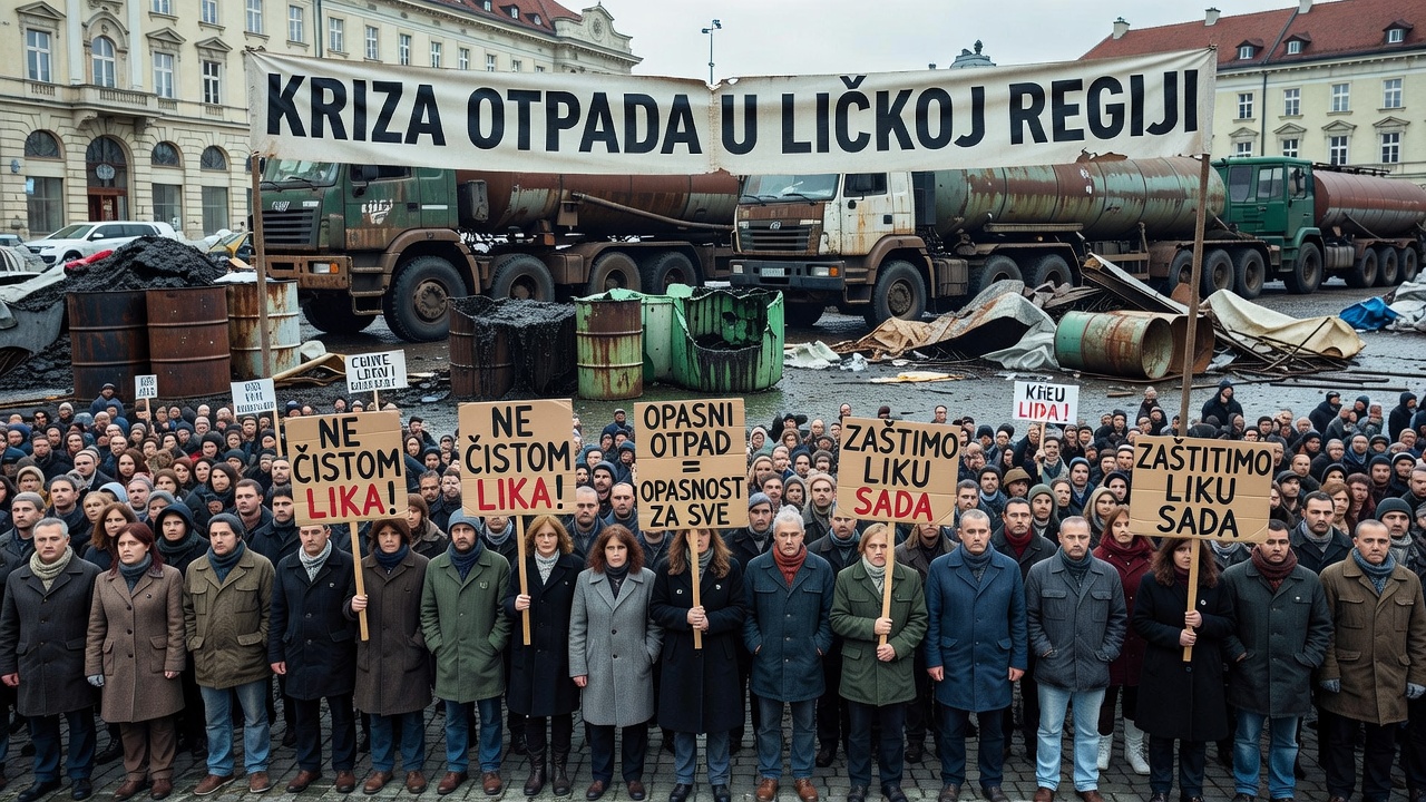 prosvjed Lika otpad Zagreb građani