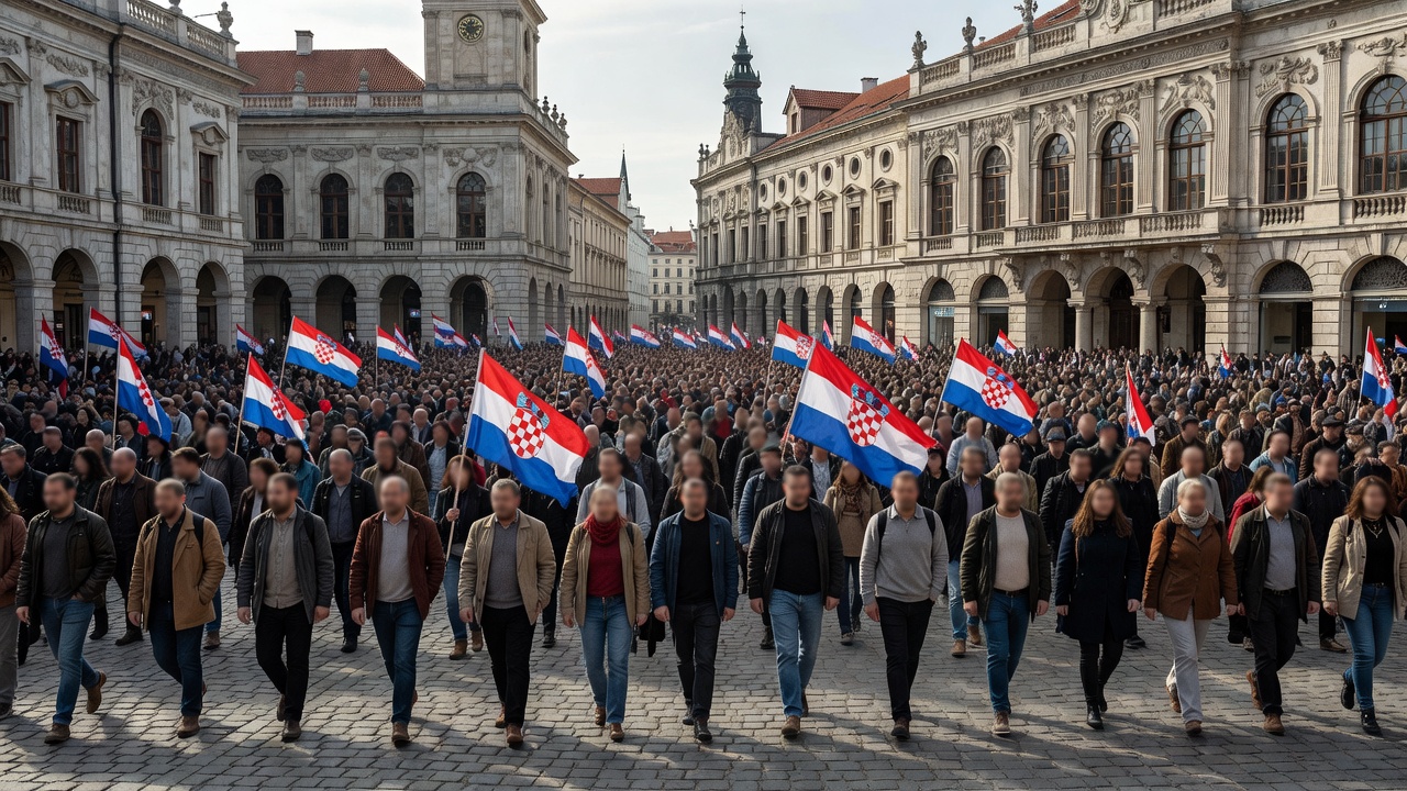 prosvjed Lika Zagreb zastave narod