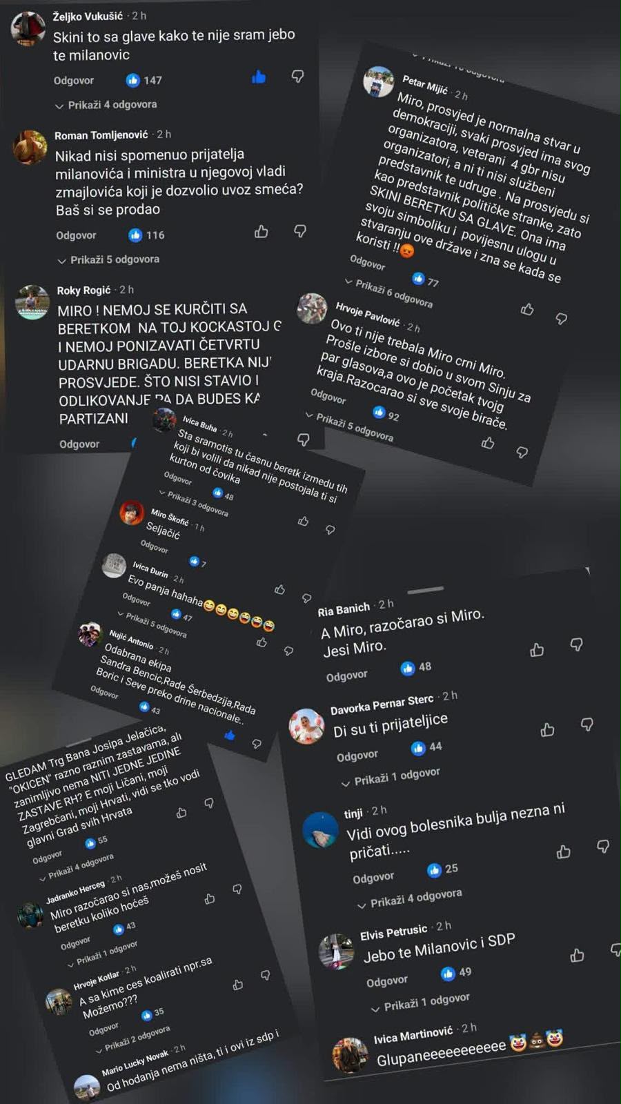 Komentari na društvenim mrežama o Miri Bulju i beretki 4. gardijske brigade