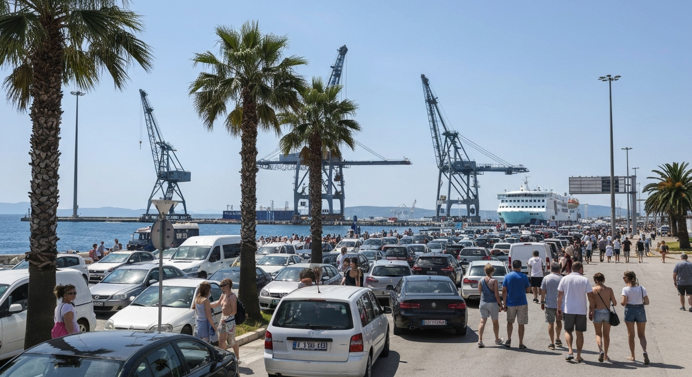 Splitska trajektna luka vrije: navalili Slovenci i Poljaci, pritisak prema otocima sve jači