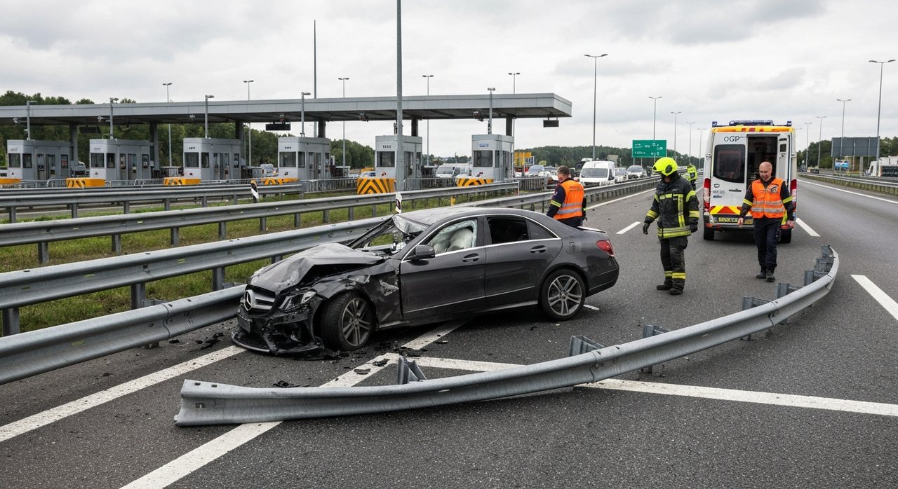 Vozačica Mercedesa udarila u kamion pa završila u zaštitnoj ogradi kod Ivanića