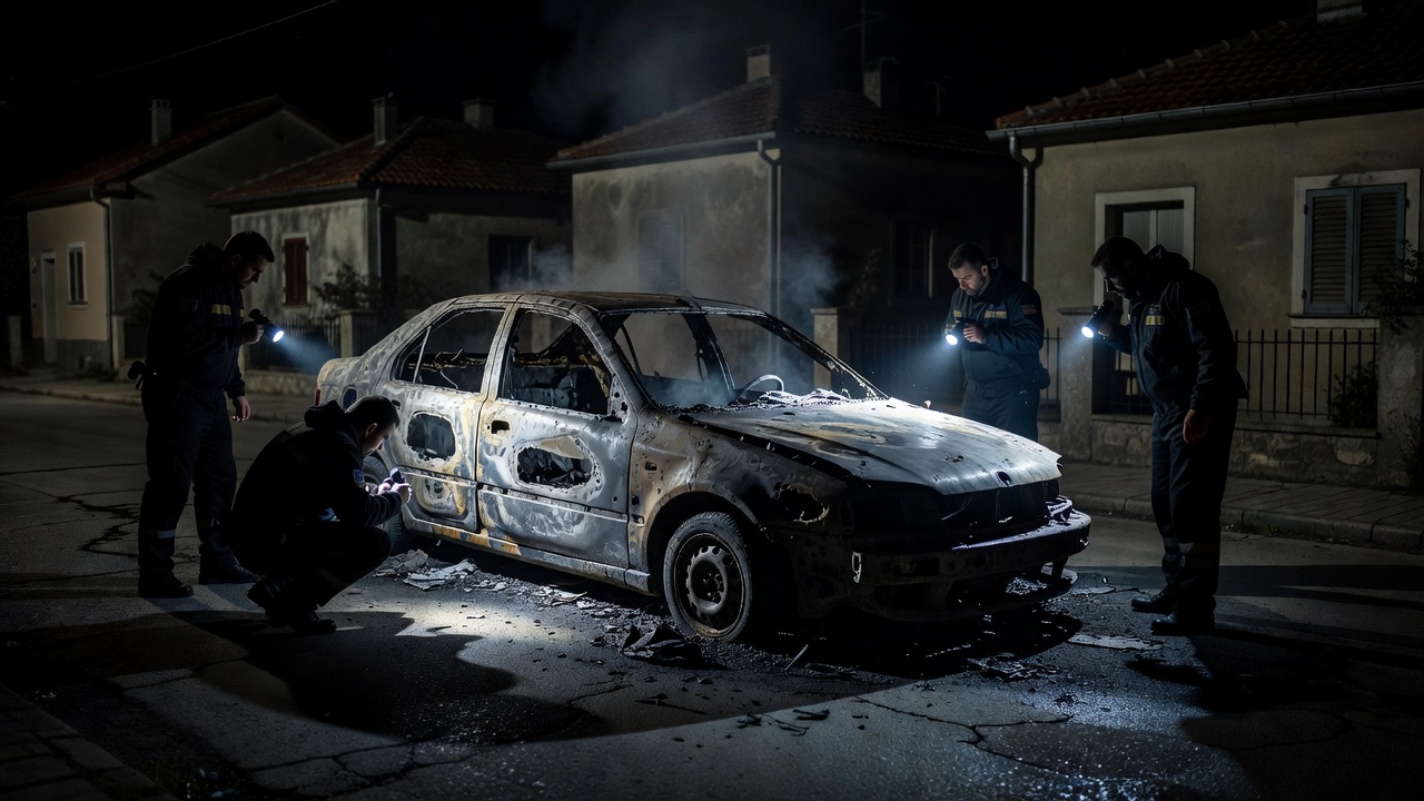 forenzika spaljeni automobil noć