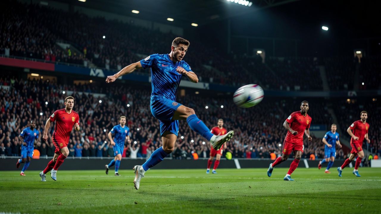nogomet volej gol stadion