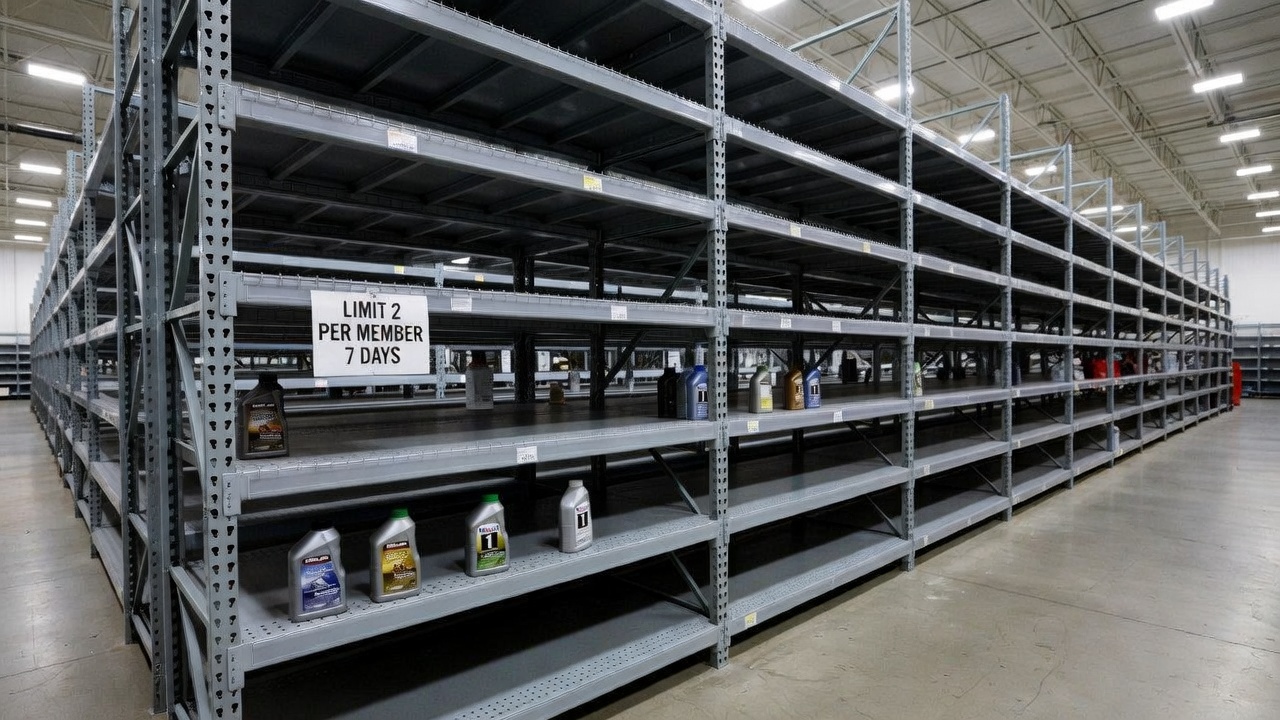 Prazne police Costco motornog ulja