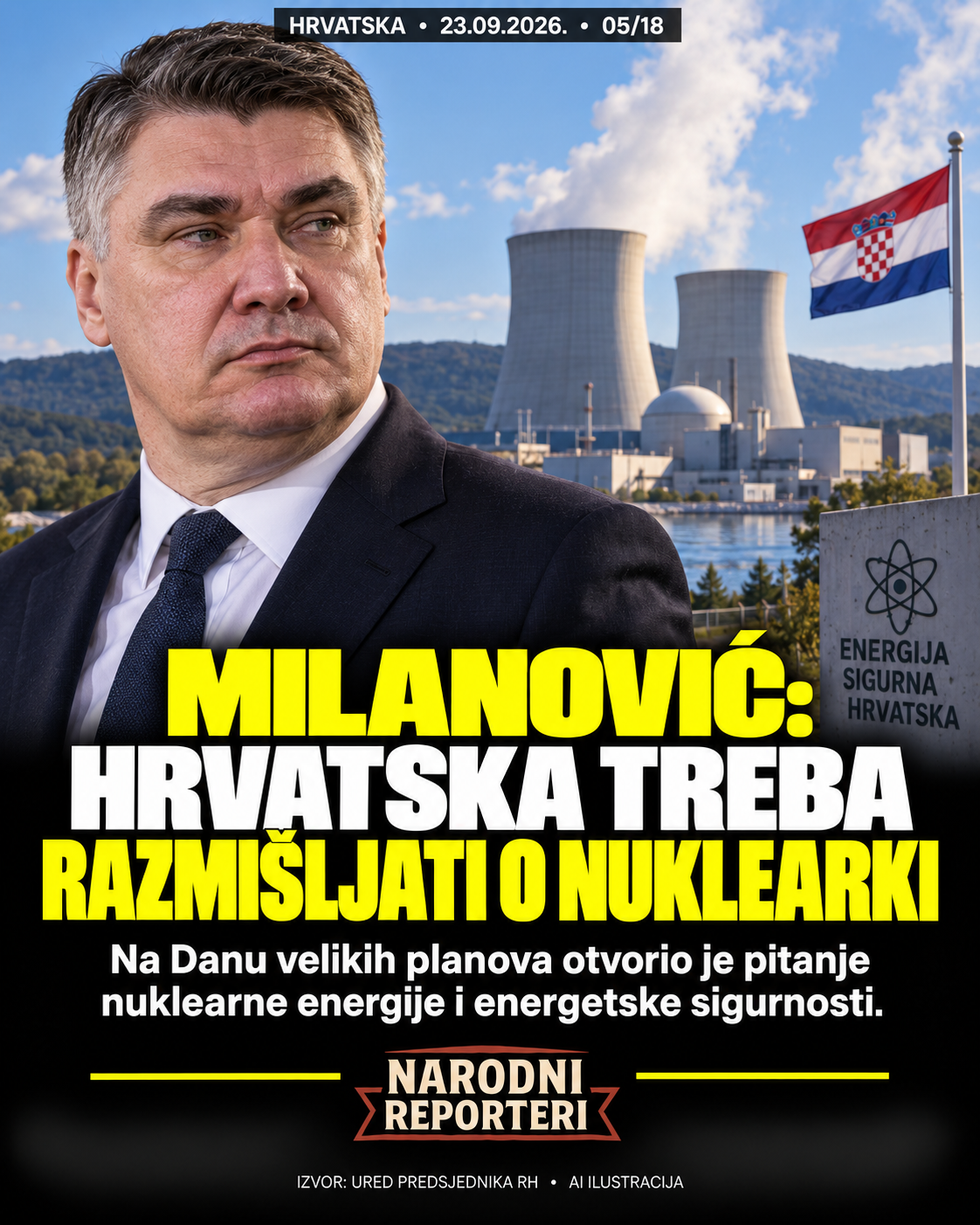 Milanović o nuklearnoj energiji i sigurnosti opskrbe.