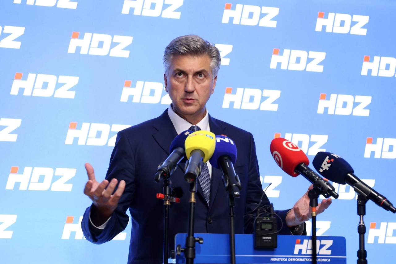 Andrej Plenković na konferenciji za medije