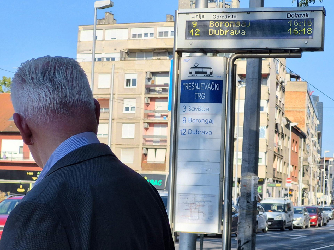 ZET displej na Trešnjevačkom trgu