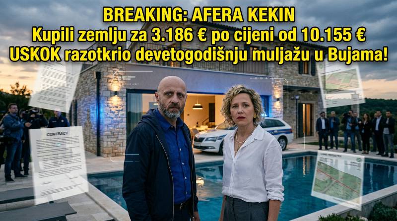 AFERA KEKIN: Kupili zemlju za 3.186 € po cijeni od 10.155 € — USKOK razotkrio devetogodišnju muljažu u Bujama!