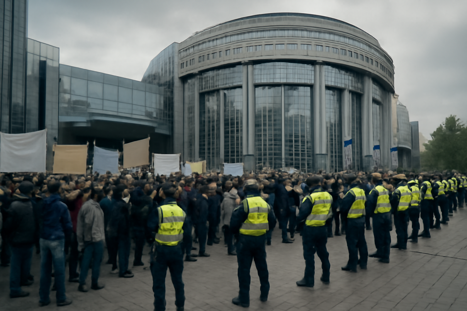 Bruxelles zabranio, sud dopustio: Prosvjed protiv masovne imigracije ipak održan