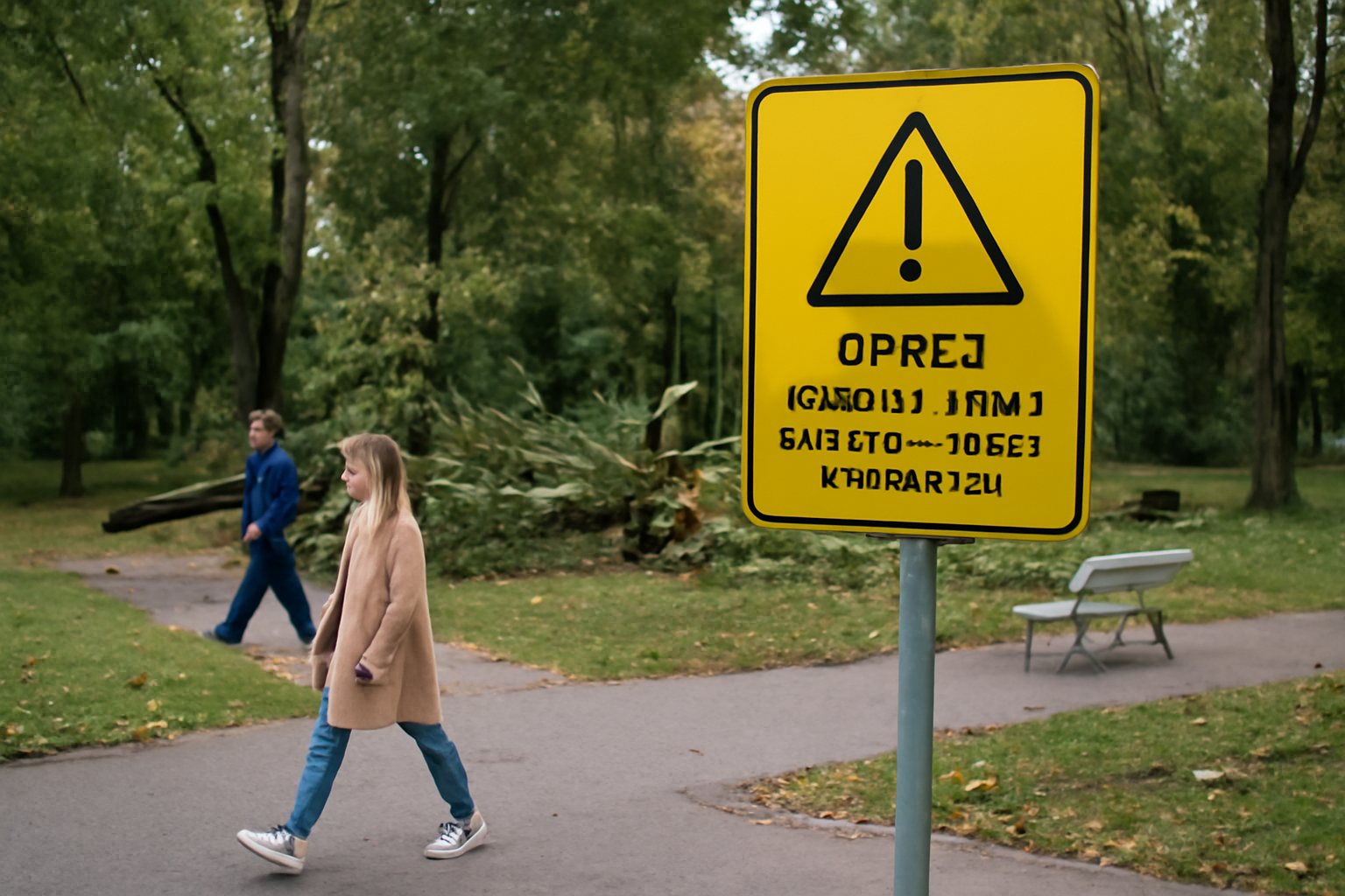 Četiri mjeseca nakon olujnog nevremena, u ovom parku u Zagrebu i dalje znakovi upozorenja