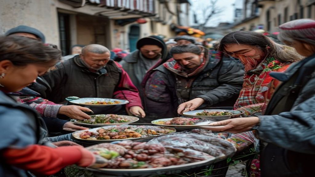 DOK SENF ZAGREB GUŠI U SMEĆU, PONOSNI HRVATI POKAZUJU SRCE I VJERU! Uskrsna janjetina za gladne!