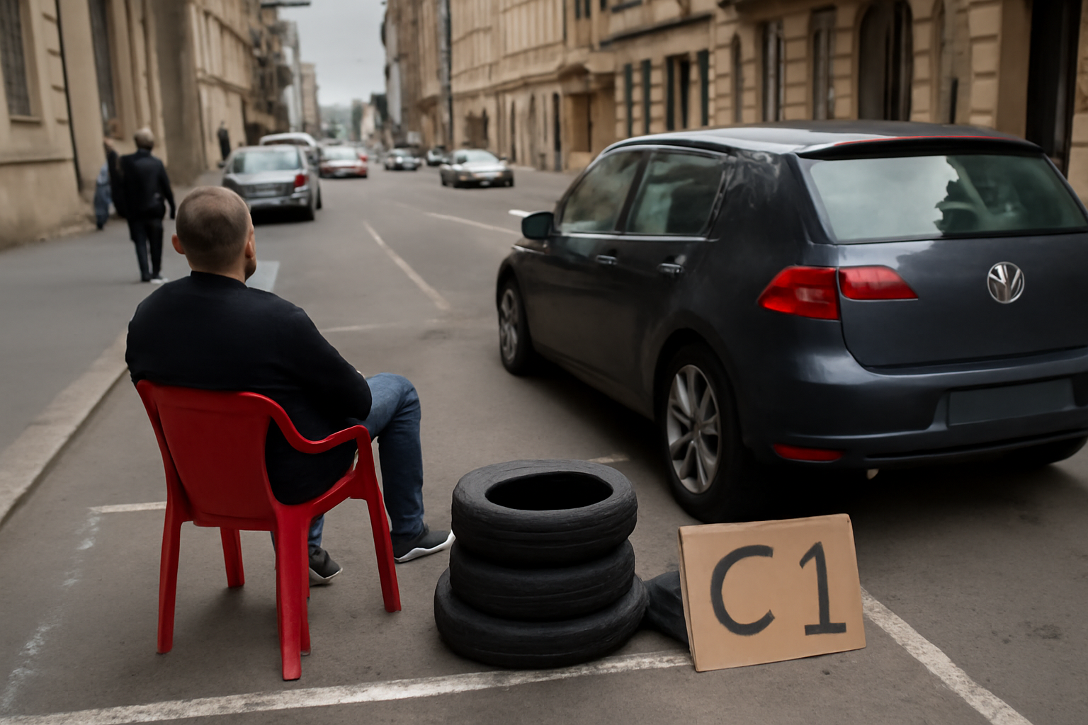 Evo kako si možemovci čuvaju parkirališno mjesto