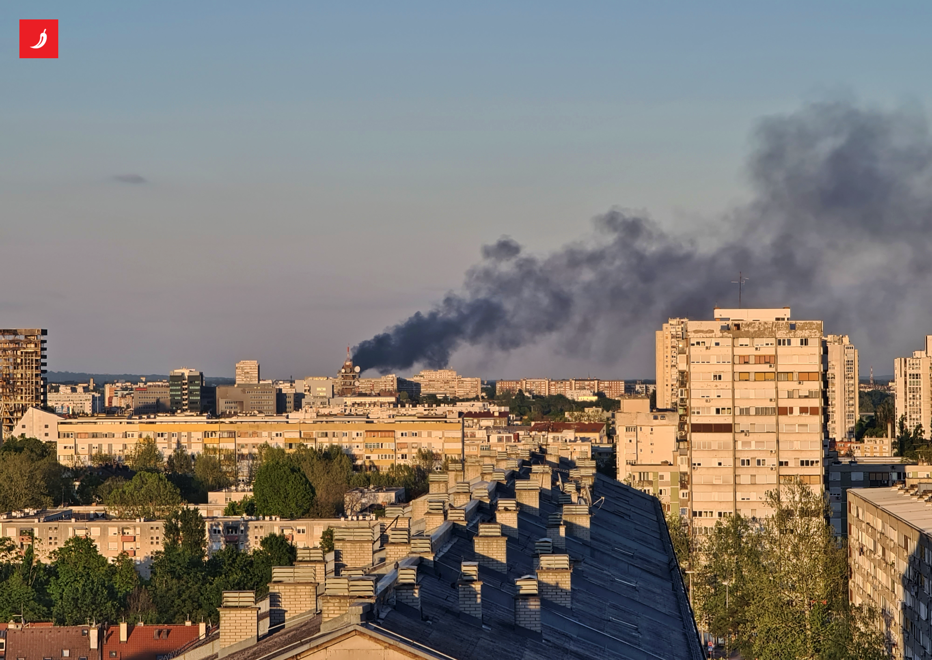 KATASTROFA NA ŽITNJAKU! Crni dim nad Zagrebom - SENF SPAVA DOK GRAD GORI!
