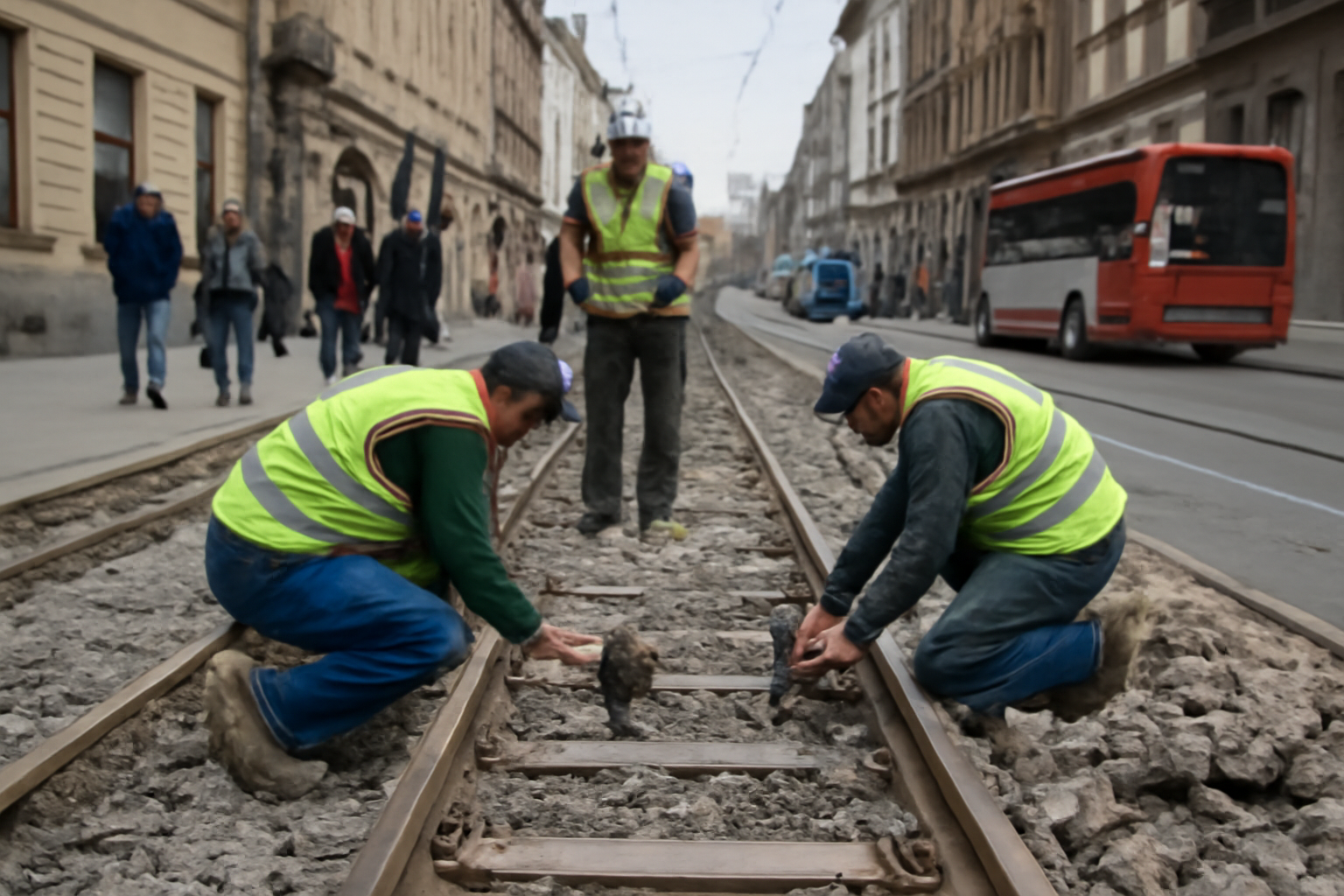 Možemo majstori saniraju tramvajsku prugu kao od šale