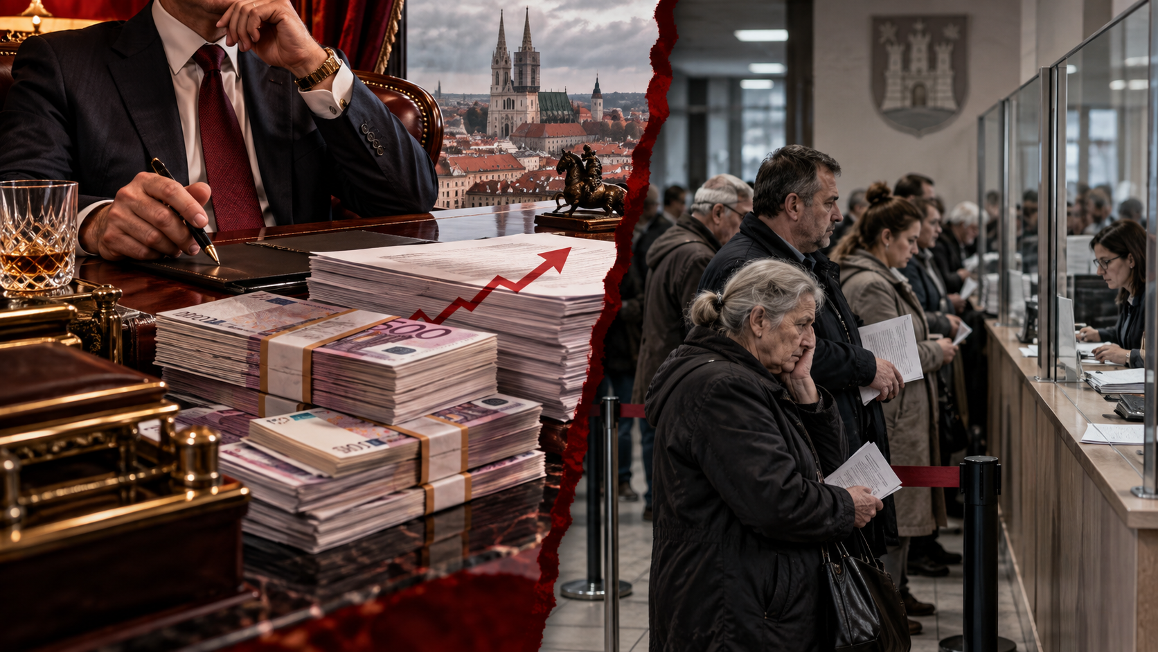 Plaće rastu na vrhu, građani čekaju: Možemo mora opravdati skuplju gradsku administraciju