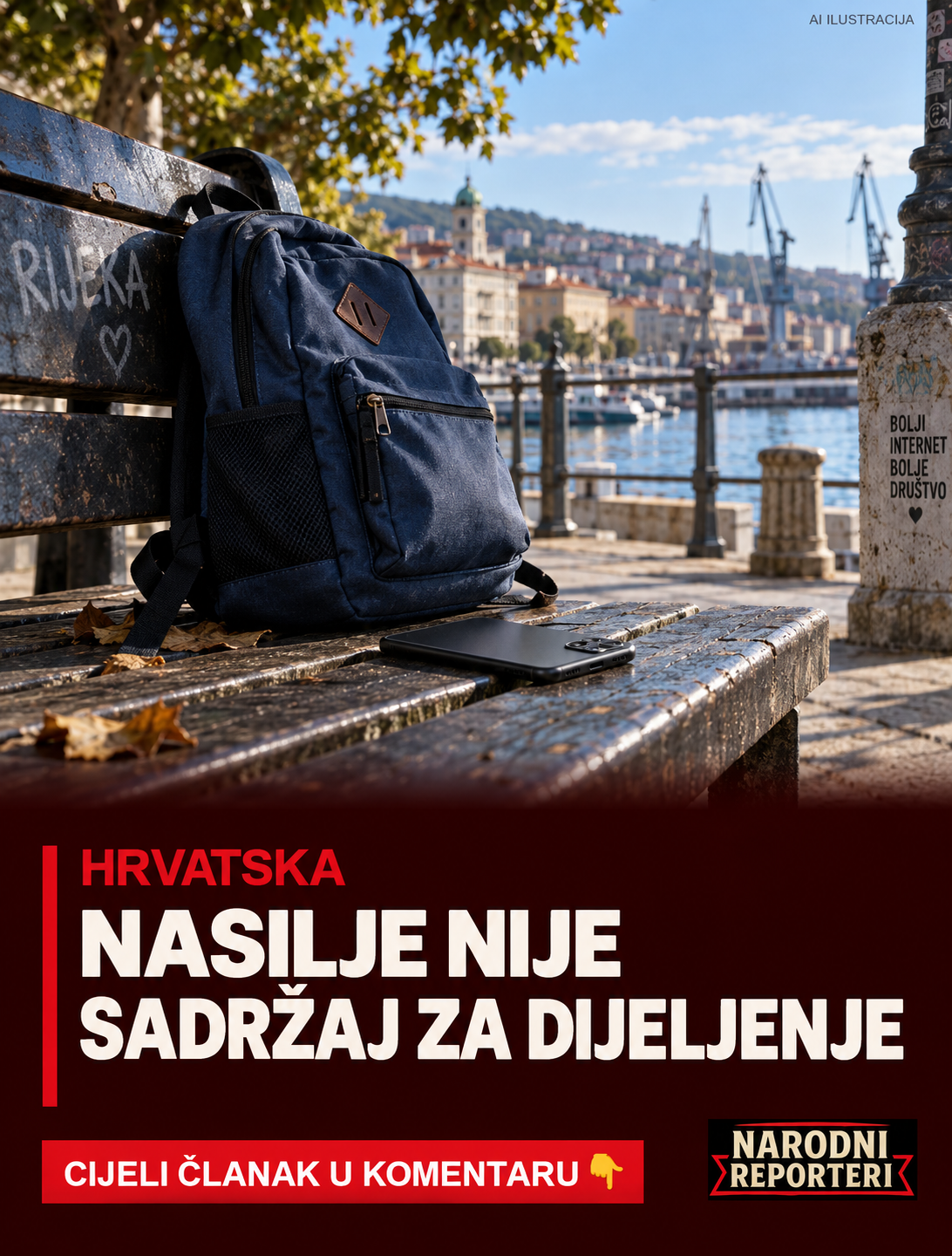 SNIMKE VRŠNJAČKOG NASILJA U RIJECI: Policija provela izvide, identiteti djece zaštićeni