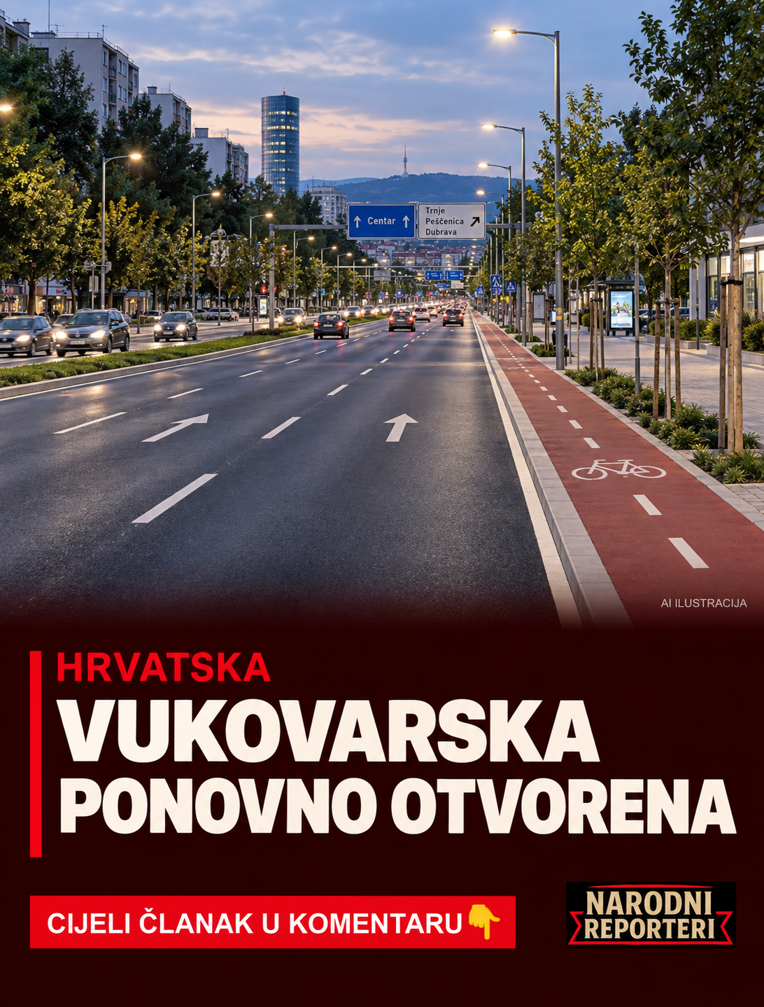 OTVORENA OBNOVLJENA DIONICA VUKOVARSKE: Gotovo 500 metara radova i nova odvodnja