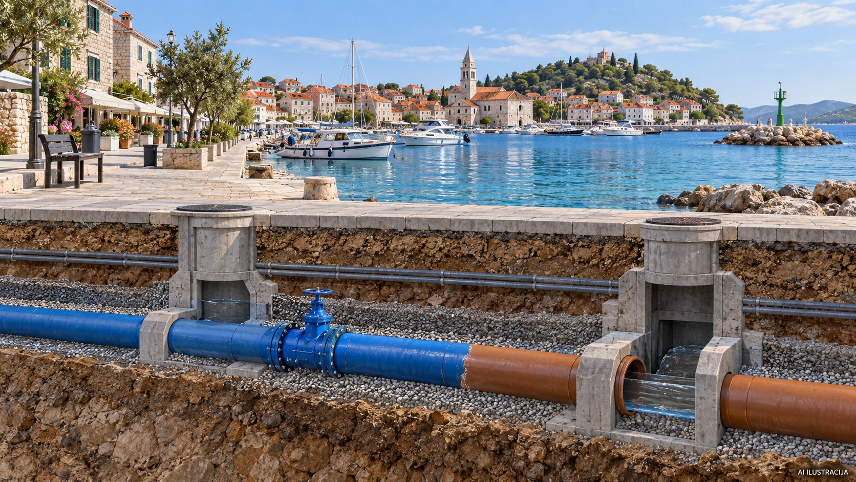 65,4 MILIJUNA EURA ZA VODICE, TRIBUNJ I SRIMU: Planirano 67 kilometara kanalizacije