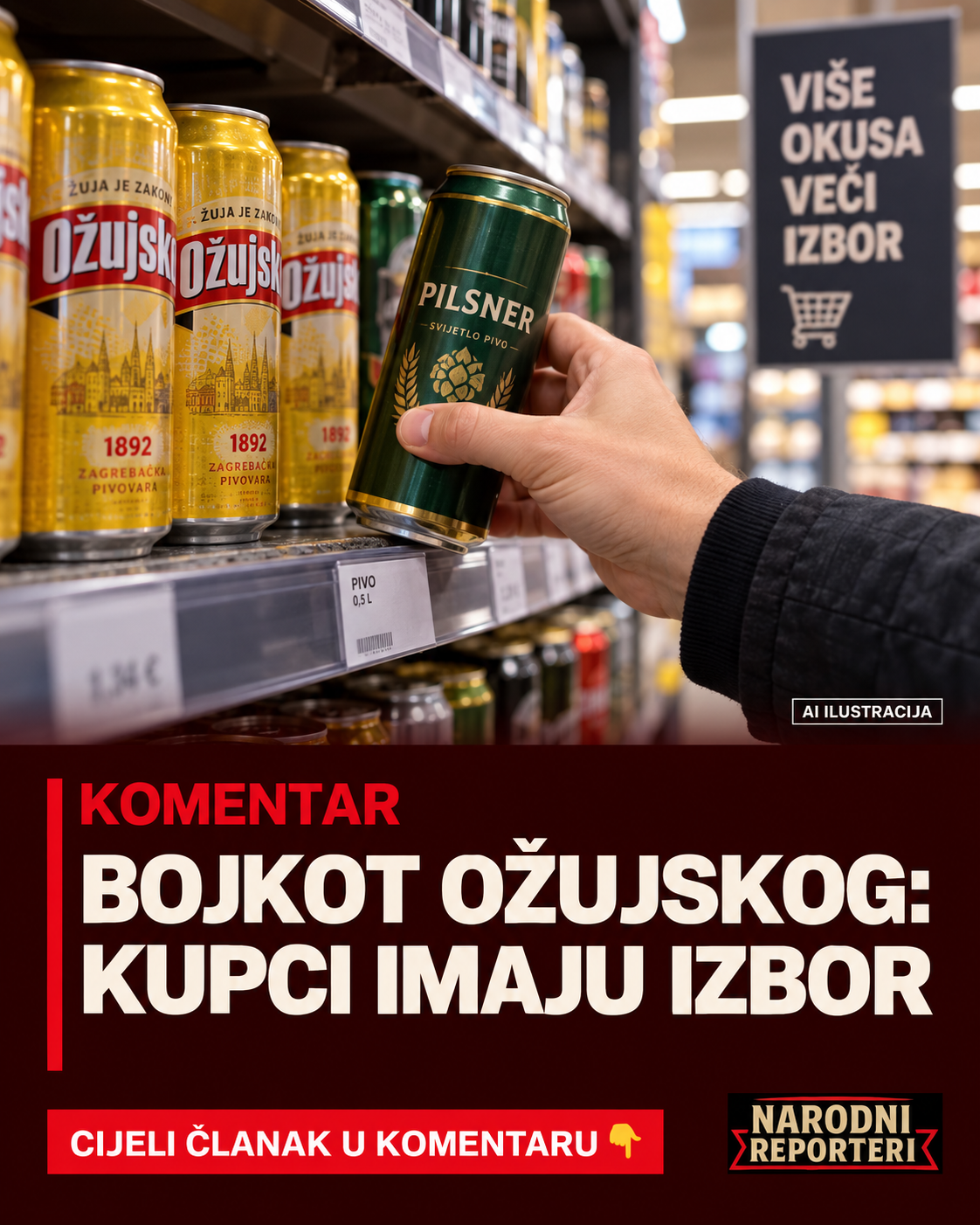 POZIV NA BOJKOT OŽUJSKOG VEĆ JE JAVAN: Reklamna kampanja nije štit od nezadovoljnih kupaca