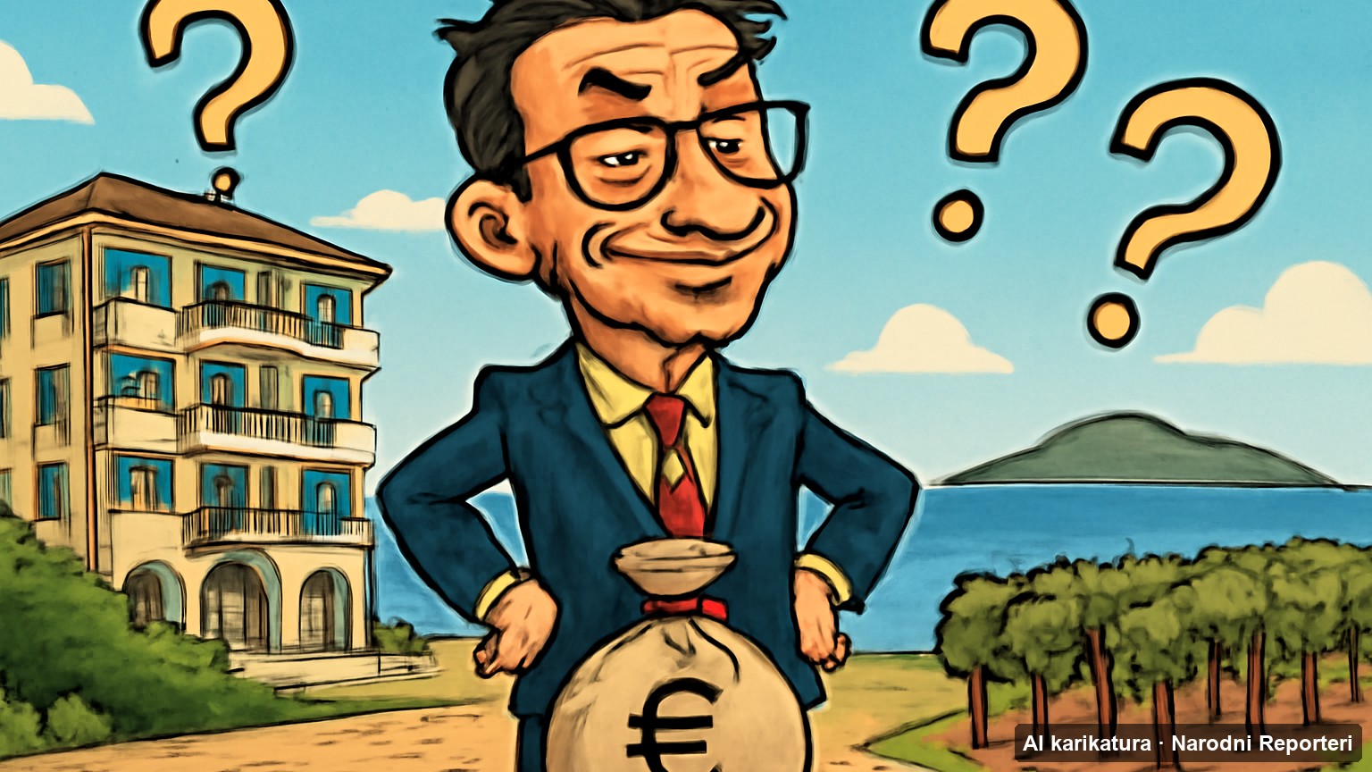 Apartmani na Pagu, karikatura